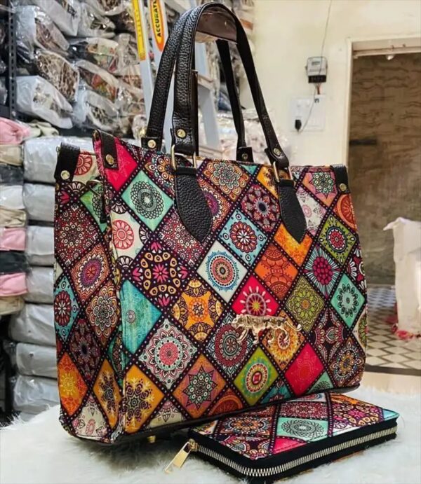 Sabyasachi Inspired Premium Tote Bag – Set of 2 | Digital Print | Lightweight Travel Handbag - Image 14