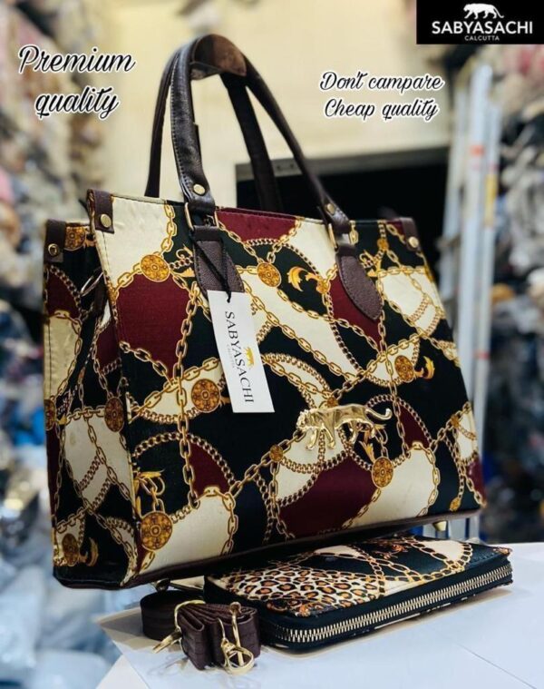 Sabyasachi Inspired Premium Tote Bag – Set of 2 | Digital Print | Lightweight Travel Handbag - Image 15