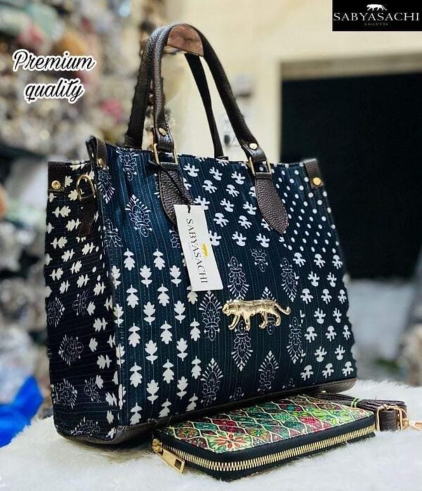 Sabyasachi Inspired Premium Tote Bag – Set of 2 | Digital Print | Lightweight Travel Handbag - Image 18